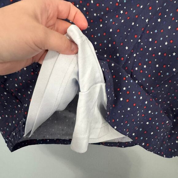 Kate Park Red White & Blue Star Spangled Mini Skirt Plus Size 2X w/ Pockets - Picture 6 of 7